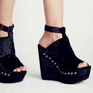 Jeffrey Campbell Velvet Platforms Free People